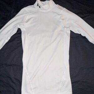 Under Armour White Compression Turtleneck